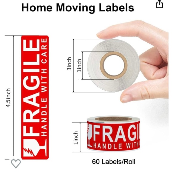 BNIB Color coded Moving labels - Picture 3 of 4